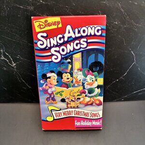 Disney Sing Along Songs Very Merry Christmas Songs VHS Mickey Donald Holiday
